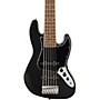 Squier Affinity Series Jazz Bass VI Bass Guitar - Black Metallic