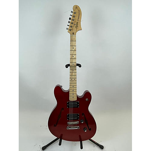 Squier Affinity Series Starcaster Hollow Hollow Body Electric Guitar Red