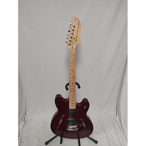 Squier Affinity Series Starcaster Hollow Hollow Body Electric Guitar Candy Apple Red