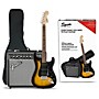 Squier Affinity Series Stratocaster HSS Electric Guitar Pack with Fender Frontman 15G Amp Brown Sunburst