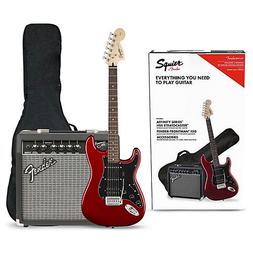 Affinity Series Stratocaster HSS Electric Guitar Pack with Fender Frontman 15G Amp