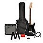 Squier Affinity Series Stratocaster HSS Electric Guitar Pack with Fender Frontman 15G Amp Charcoal Frost Metallic
