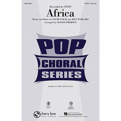 Cherry Lane Africa SATB by Toto arranged by Roger Emerson