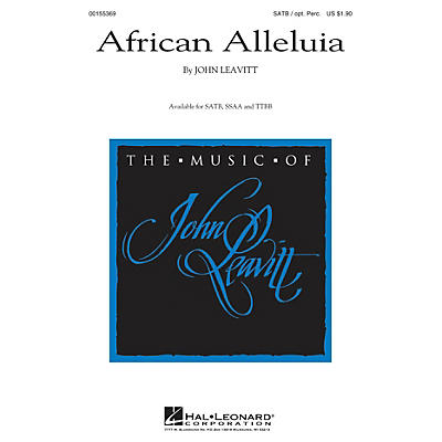 Hal Leonard African Alleluia TTBB Composed by John Leavitt