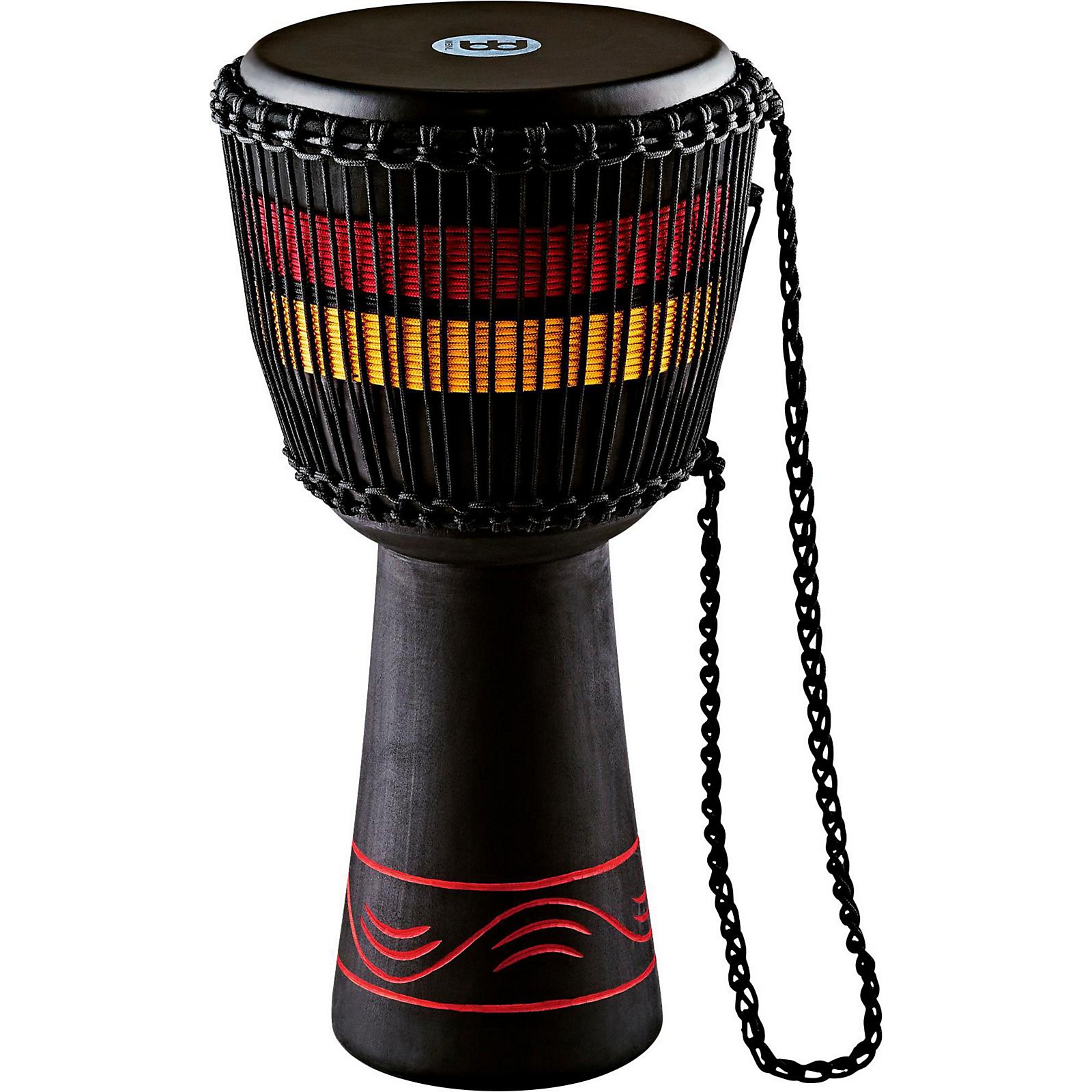 Meinl African Style Fire Rhythm Series Rope Tuned Wood Djembe 12 in ...