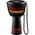 MEINL African Style Fire Rhythm Series Rope Tuned Wood Djembe 10 in. Black13 in. Black