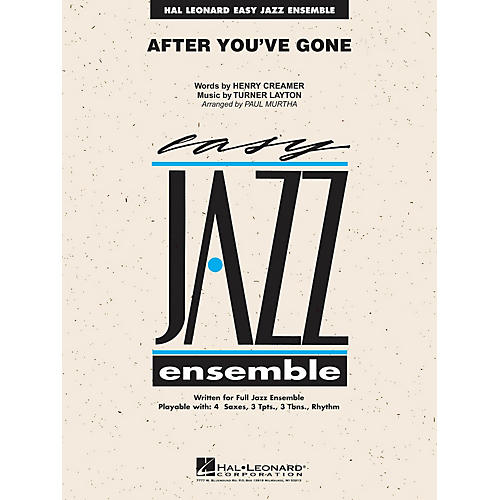 Hal Leonard After You've Gone Jazz Band Level 2 Arranged by Paul Murtha