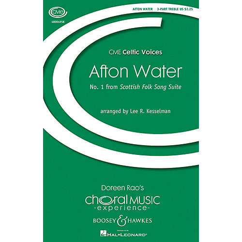 Boosey and Hawkes Afton Water (No. 1 from Scottish Folk Song Suite) 3 Part Treble A Cappella by Lee R. Kesselman