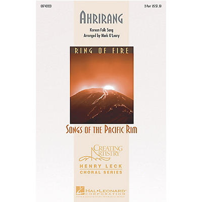 Hal Leonard Ahrirang 2-Part arranged by Mark O'Leary