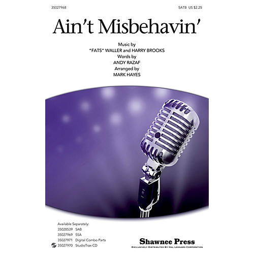 Shawnee Press Ain't Misbehavin' SATB by Thomas 