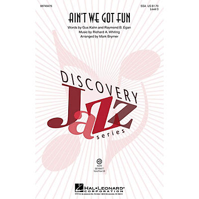 Hal Leonard Ain't We Got Fun (Discovery Level 3) VoiceTrax CD by Renee Olstead Arranged by Mark Brymer