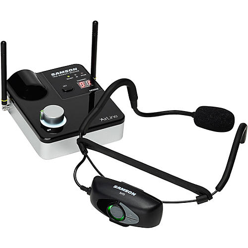 Samson AirLine 99m Wireless Fitness Headset System with Qe Fitness Mic (AH9-Qe/AR99m) Band D