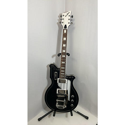 Eastwood Airline Map DLX Solid Body Electric Guitar Black