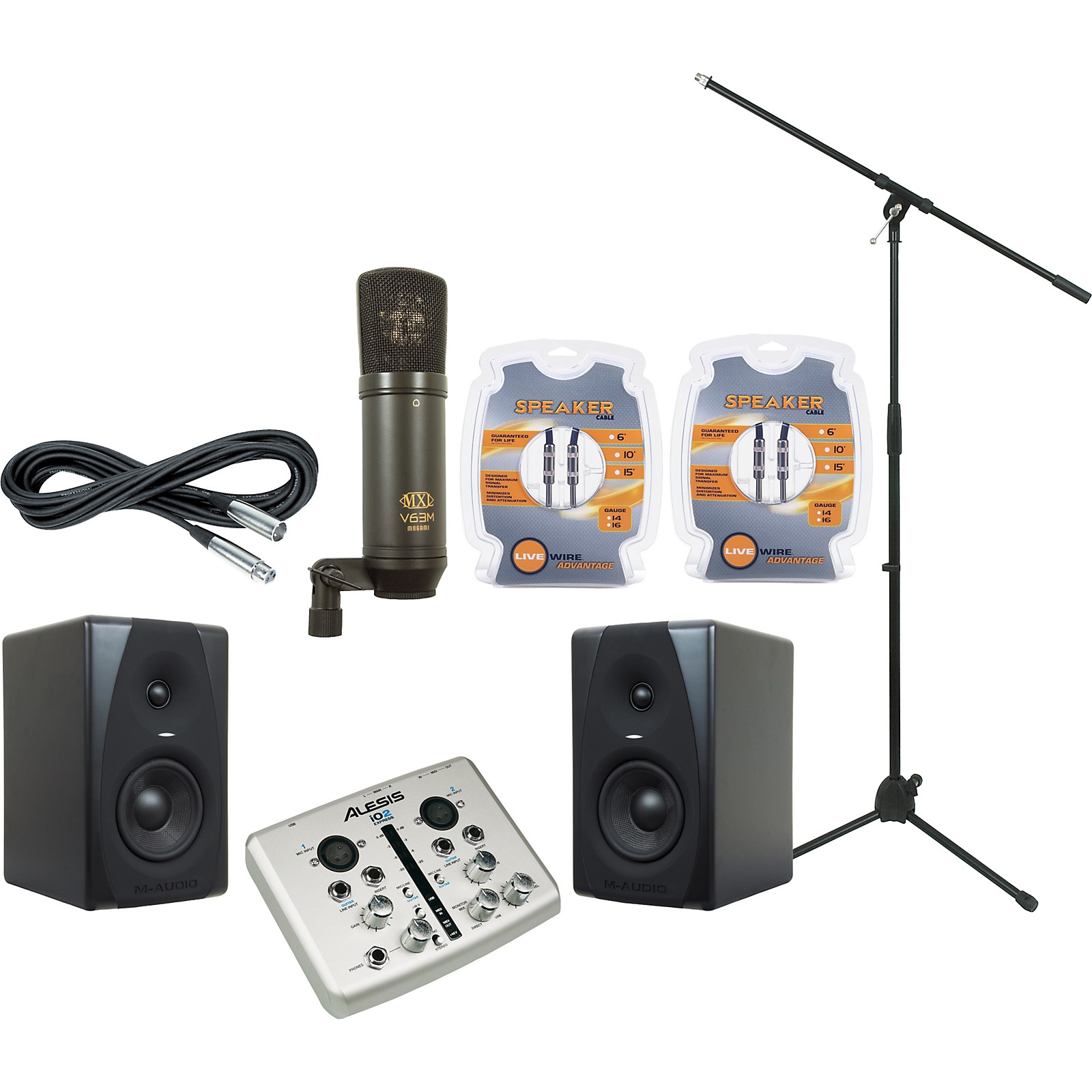 MAudio Alesis i02 Express and MAudio CX5 Recording Package Musician