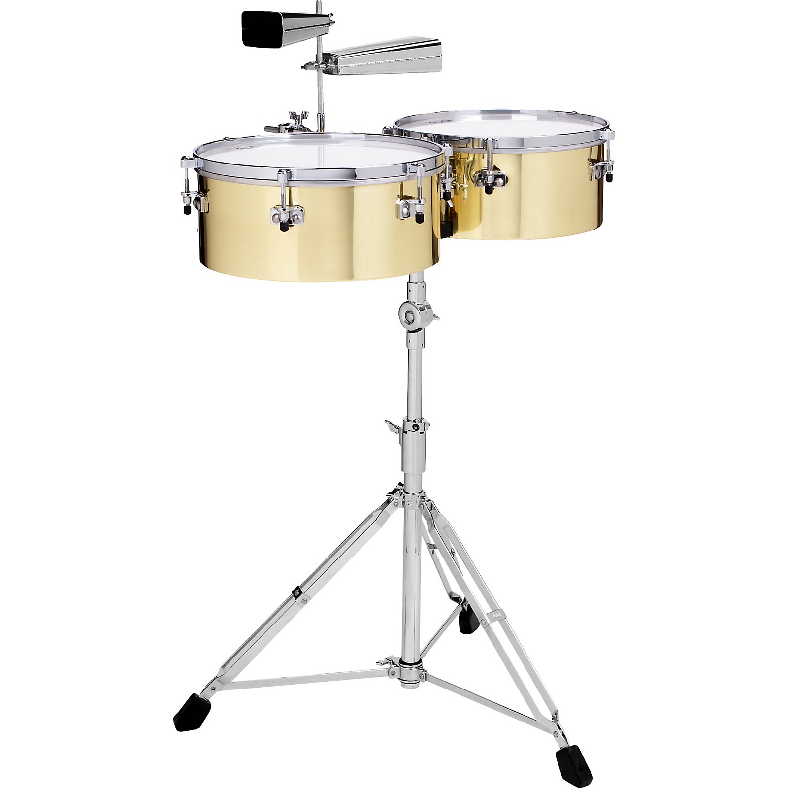 Gon Bops Alex Acuna Signature Brass Timbales | Musician's Friend