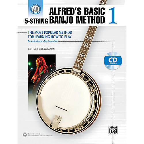 Alfred's Basic 5-String Banjo Method 1 Book & CD