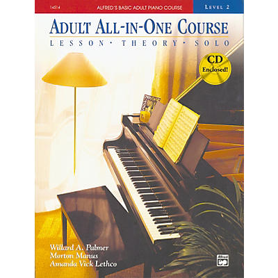 Alfred Alfred's Basic Adult All-in-One Piano Course, Book 2 (Book/CD)