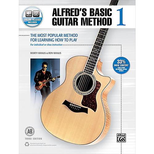 Alfred Alfred's Basic Guitar Method 1 Book & Online Audio 3rd Edition