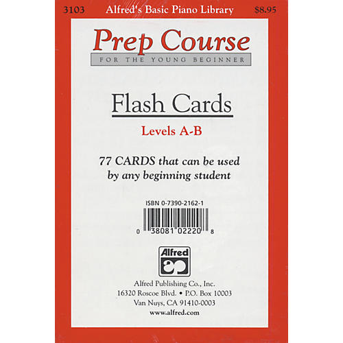 Alfred Alfred's Basic Piano Prep Course Flash Cards Levels A & B