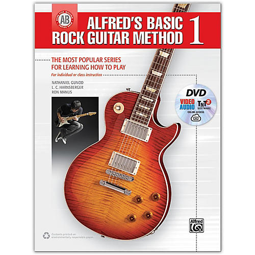 Alfred's Basic Rock Guitar Method 1 - Book, DVD & Online Audio, Video & Software