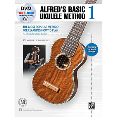 Alfred Alfred's Basic Ukulele Method 1 Book, DVD & Online Audio & Video Beginner