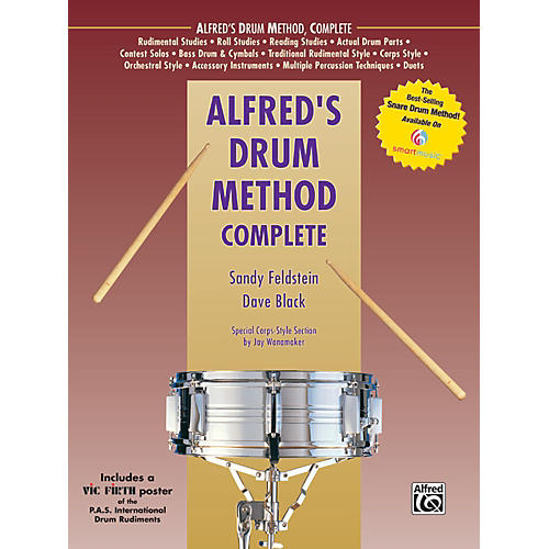 Alfred Alfred's Drum Method Complete Book & Rudiment Poster