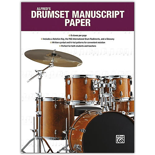 Alfred's Drumset Manuscript Paper, Book