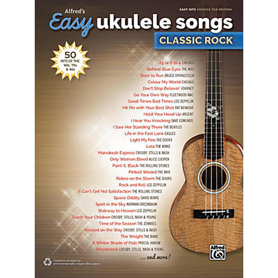 Alfred Alfred's Easy Ukulele Songs: Classic Rock - Easy Hits Ukulele TAB