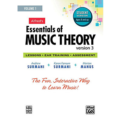 Alfred Alfred's Essentials of Music Theory: Software, Version 3 CD-ROM Student Version, Volume 1