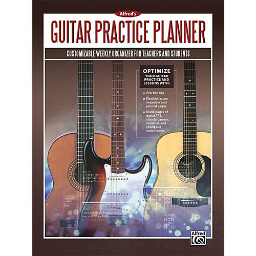 Alfred's Guitar Practice Planner Planner, Student Journal & Manuscript Paper Book