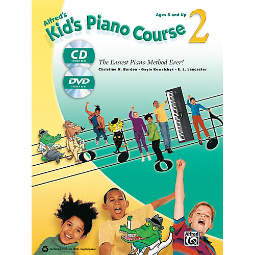 Alfred's Kid's Piano Course 2 Book, CD & DVD