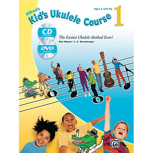 Alfred's Kid's Ukulele Course 1 Book, CD & DVD