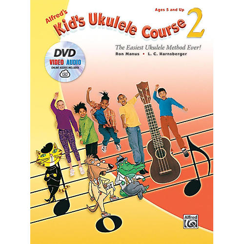 Alfred Alfred's Kid's Ukulele Course 2 Book DVD & Online Audio & Video