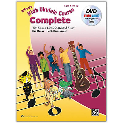 Alfred Alfred's Kid's Ukulele Course, Complete Book, DVD & Online Audio & Video Beginner