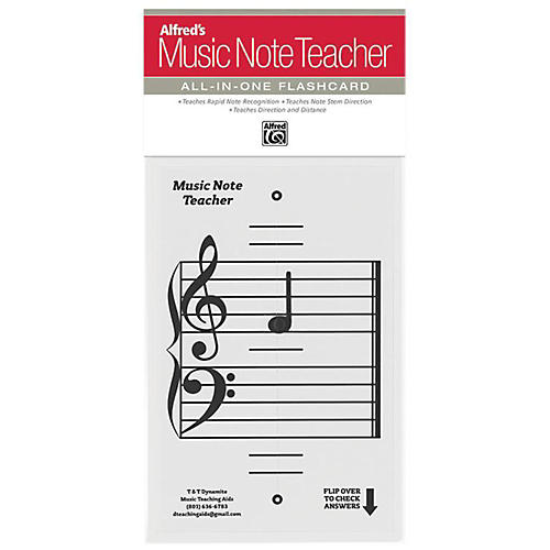 Alfred's Music Note Teacher All-In-One Flashcard White