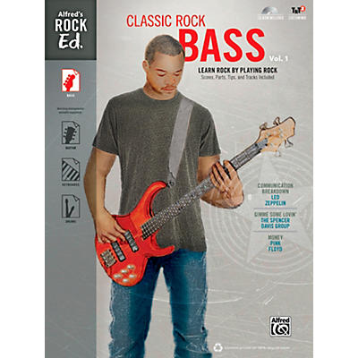 Alfred Alfred's Rock Ed.: Classic Rock Bass Vol. 1 Book & CD-ROM