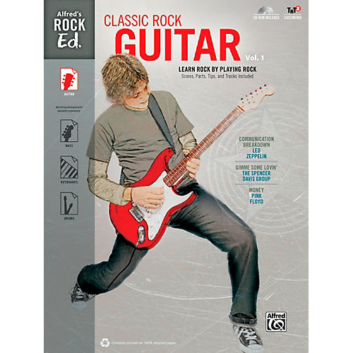 Alfred's Rock Ed.: Classic Rock Guitar Vol. 1 Book & CD-ROM