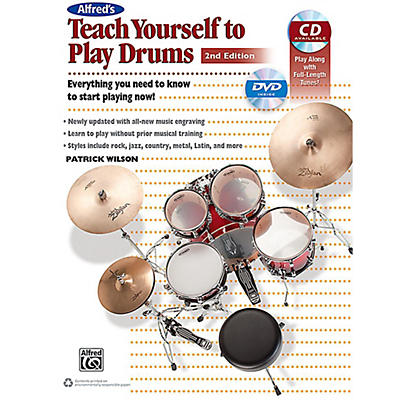Alfred Alfred's Teach Yourself to Play Drums (2nd Edition) Book CD & DVD
