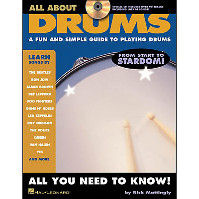 Hal Leonard All About Drums Book/CD Series
