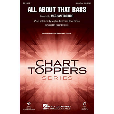 Hal Leonard All About That Bass SOP. I/II / ALTO / SOLO by Meghan Trainor arranged by Roger Emerson