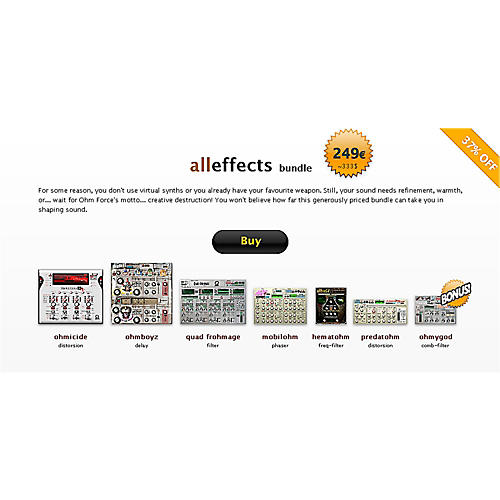 Ohm Force All Effects Bundle Software Download