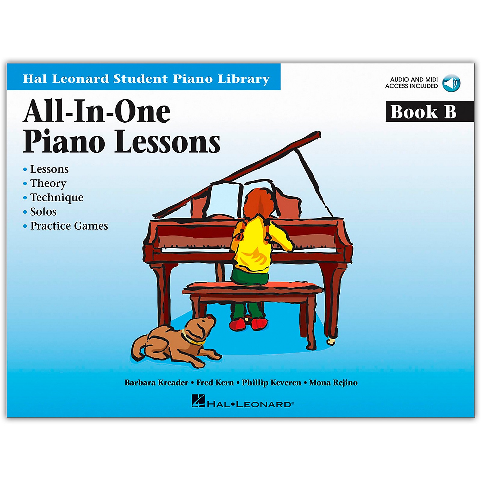 Hal Leonard AllInOne Piano Lessons Book B Audio Package