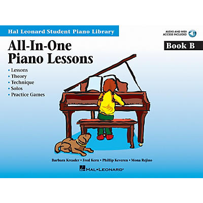 Hal Leonard All-In-One Piano Lessons Book B Educational Piano  International Edition Series Softcover Audio Online