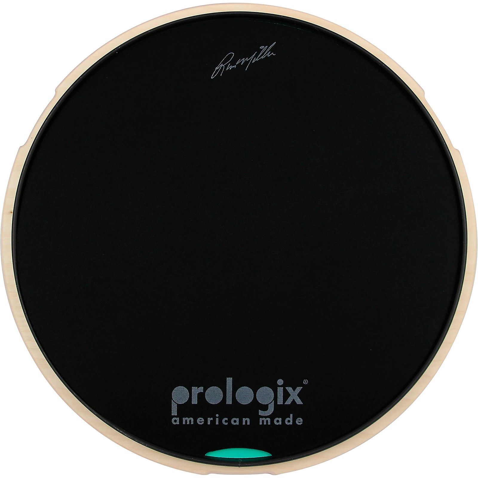 ProLogix Percussion AllN1 Practice Pad By Russ Miller with Rim, Textured Brush Insert and