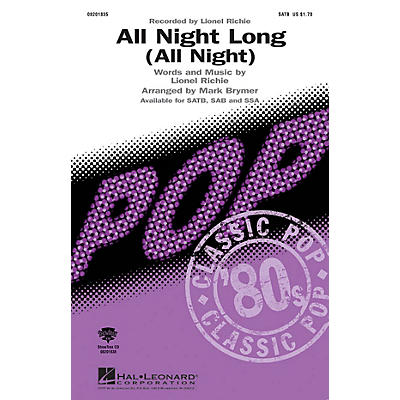 Hal Leonard All Night Long (All Night) SSA by Lionel Richie Arranged by Mark Brymer