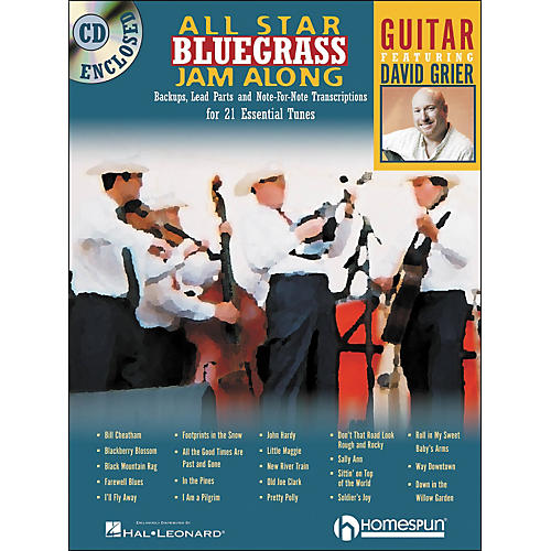 Homespun All Star Bluegrass Jam-Along for Guitar Book/CD