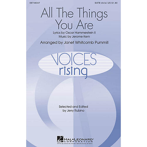 Hal Leonard All The Things You Are SATB Divisi arranged by Janet Whitcomb Pummill