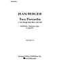 Associated All Things That Rise Will Fall From '2 Proverbs' SATB composed by Jean Berger