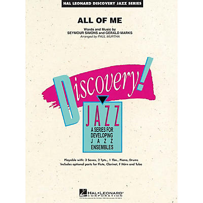 Hal Leonard All of Me Jazz Band Level 1.5 Arranged by Paul Murtha