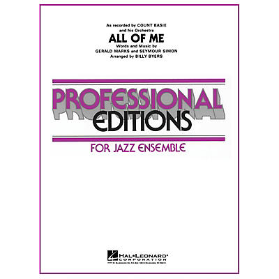Hal Leonard All of Me (Original Edition) Jazz Band Level 5 by Count Basie Arranged by Billy Byers